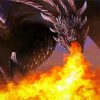 Game Of Thrones Dragon Breathing Fire paint by number
