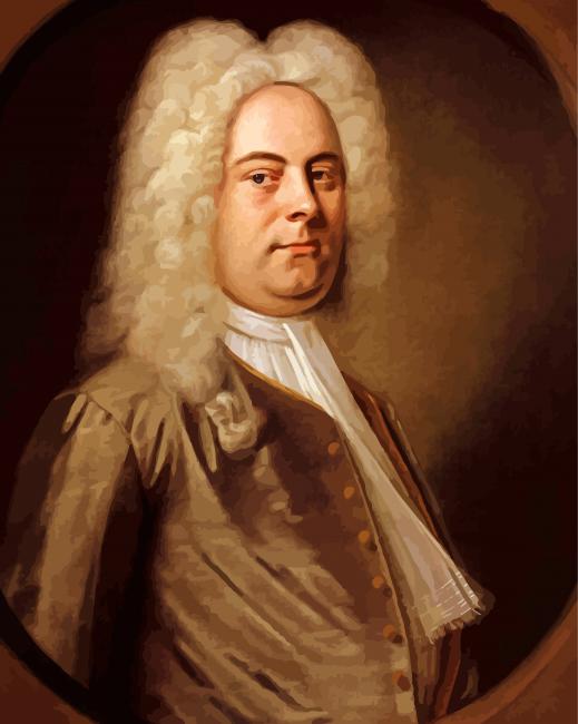 George Frideric Handel By Balthasar Denner paint by number