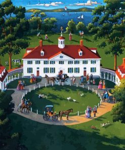 George Washingtons Mount Vernon Art paint by numbers