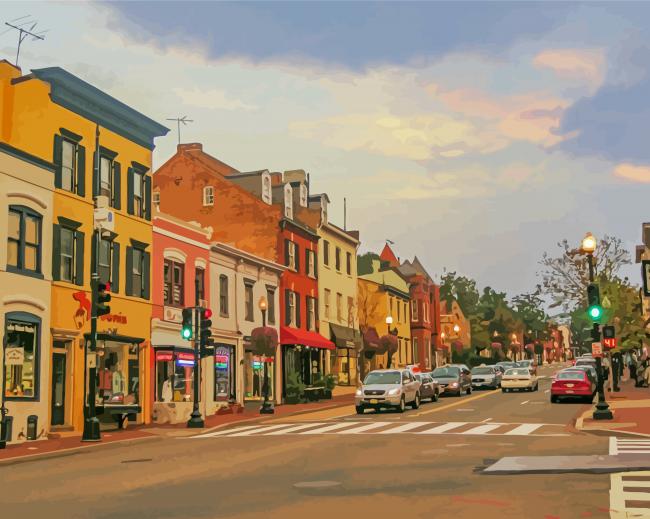 Georgetown City paint by number