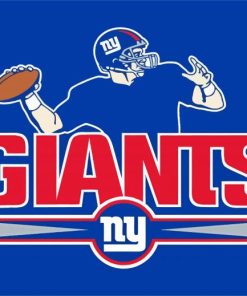 Giants Football Logo paint by number