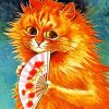 Ginger Cat Louis Wain paint by number