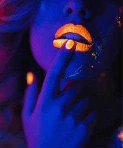 Glow In The Dark Lipstick paint by numbers