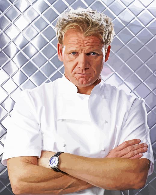 Gordon Ramsay British Chef paint by number