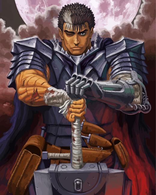 Guts Character paint by numbers