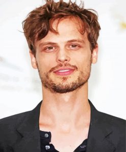 Handsome Matthew Gray Gubler paint by number