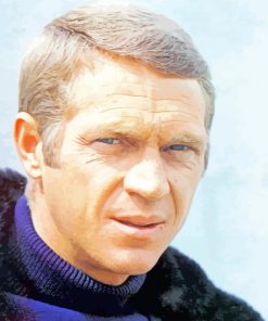 Hndsome Steve Mcqueen paint by number