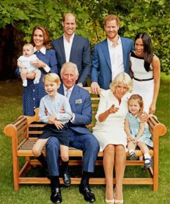 Happy Royal Family Of England paint by numbers