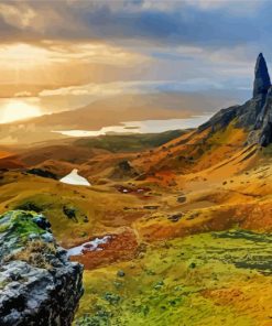 Highland landscape Europe paint by numbers