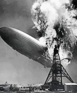 Hindenburg Disaster paint by number