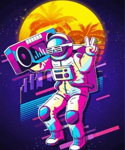 Hip Hop Astronaut paint by numbers
