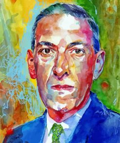 Howard Phillips Lovecraft Portrait Art paint by numbers