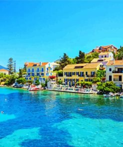 Ionian Island Kefalonia Greece paint by number