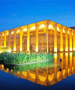 Itamaraty Palace By Oscar Niemeyer paint by number