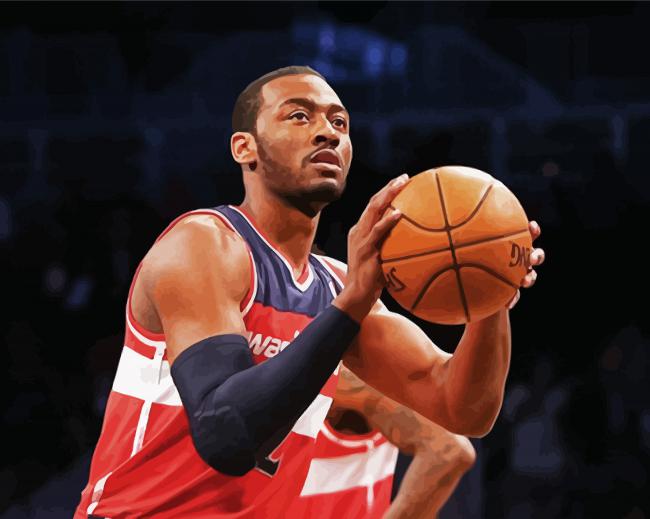 John Wall Wizards Player paint by number