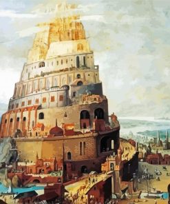 La Tour Du Babel Illustration paint by number