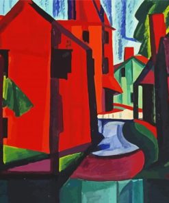 Little Falls New Jersey Oscar Bluemner paint by number