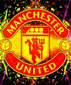 Manchester United Logo paint by numbers