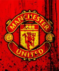 Manchester United Logo Art paint by numbers