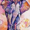 Mandala Animal Elephant paint by numbers