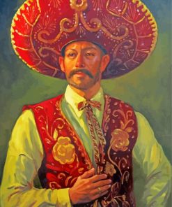 Mariachi Musician paint by number