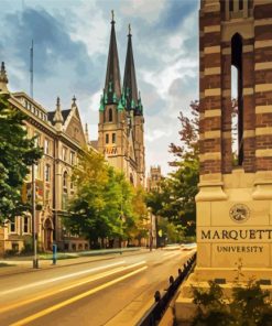 Marquette University paint by number