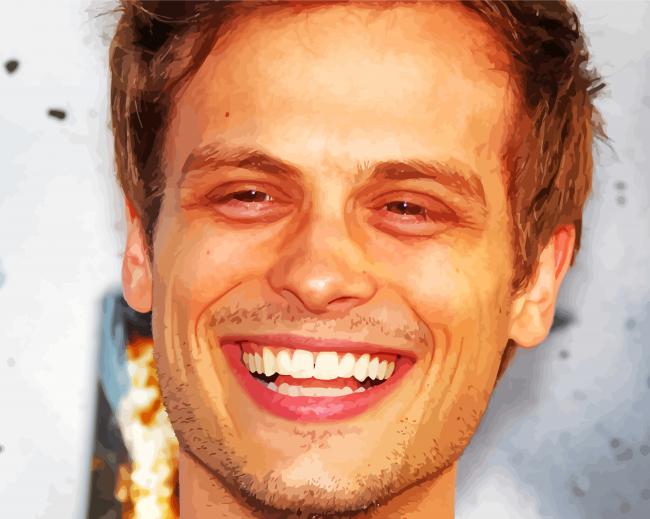 Matthew Gray Gubler Smiling paint by number