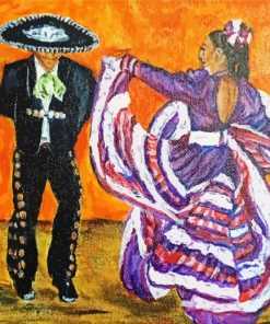 Mexican Latin Dance paint by number