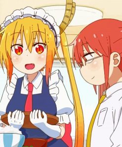 Miss Kobayashis Dragon Maid Characters paint by number