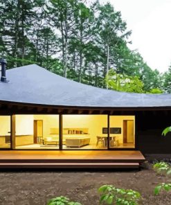 Moderne Japanese Style House paint by number