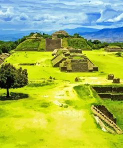 Monte Alban Oaxaca paint by numbers