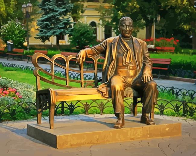 Monument To Leonid Utiosov Odessa paint by numbers