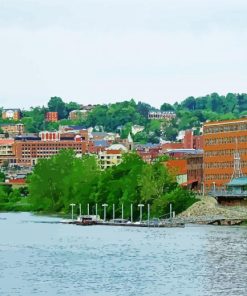 Morgantown City paint by numbers
