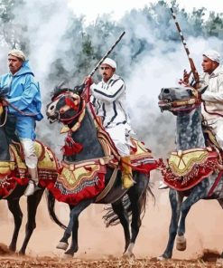 Moroccan Horse Show paint by numbers