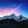Mountains And Sky Night paint by number
