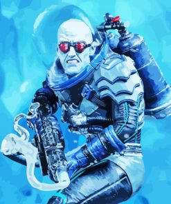 Mr Freeze Character paint by numbers