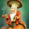Mushroom Gnome Smoking paint by numbers