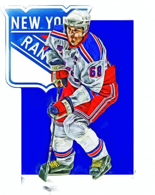 New York Rangers Player paint by number