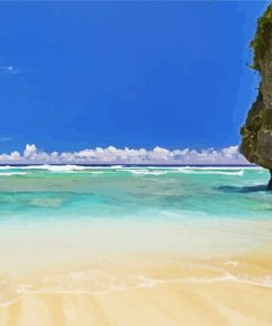 Niue Island Beach paint by number