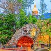 Notre Dame Grotto Indiana paint by numbers