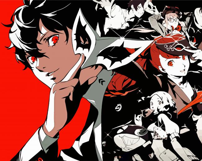 Persona 5 Characters paint by numbers