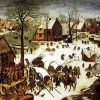 Pieter Bruegel The Elder The Census At Bethlehem paint by number