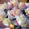 Pink And White Peony Flowers paint by numbers