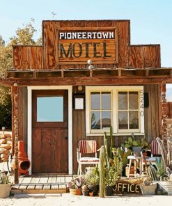 Pioneertown Motel paint by numbers