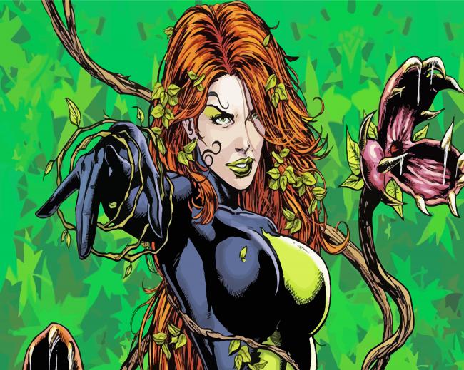 Poison Ivy Animation paint by number
