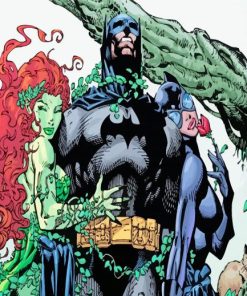 Poison Ivy And Batman paint by number