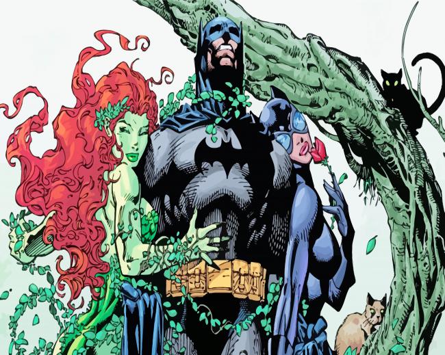 Poison Ivy And Batman paint by number