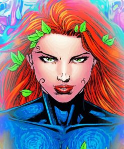 Poison Ivy Character Illustration paint by number