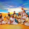 Portrait Of Young Native American Women paint by number