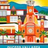 Puerto Vallarta Poster paint by numbers